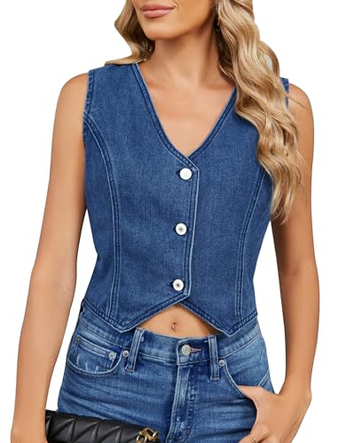 Haut en jean tendance pour un look décontracté de week-end ensoleillé