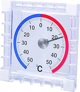 techno line WA 1010 Thermomètre pour la Fenêtre Blanc