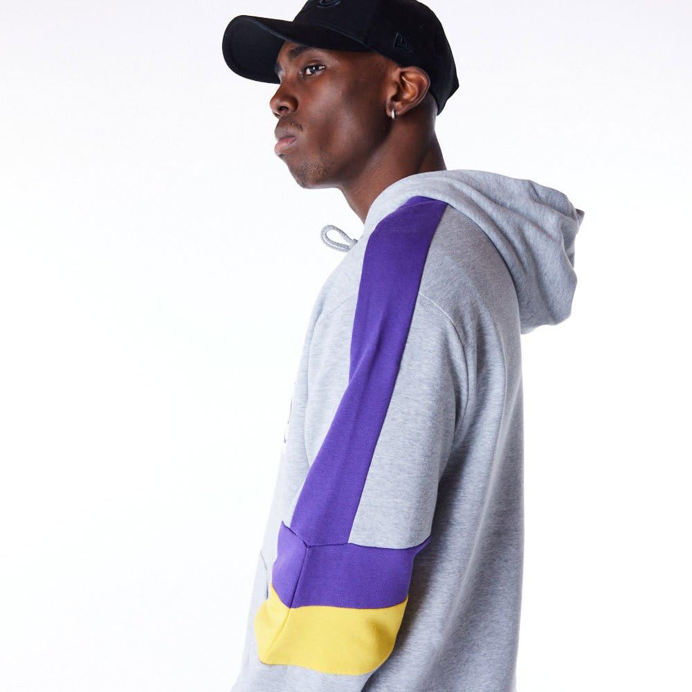 Los Angeles Lakers Hooded Pullover Felpa con Cappuccio Unisex Adulto
