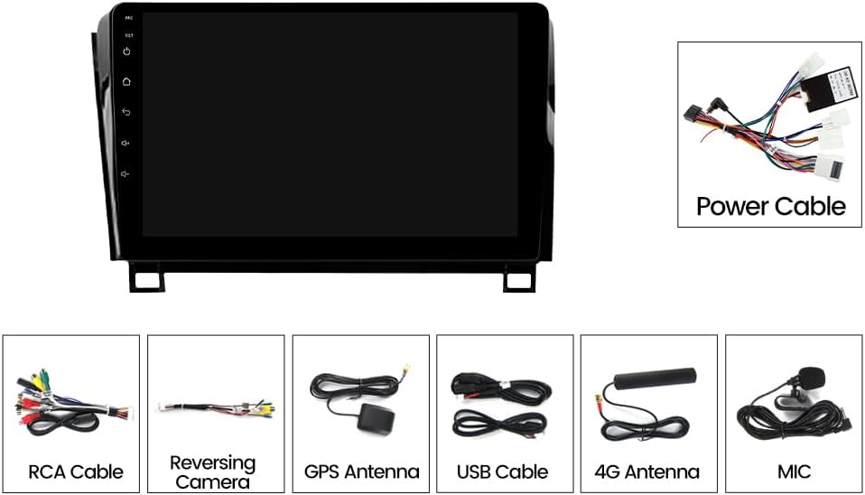 Miniatura 8 de 5GWiFi - Radio estéreo para automóvil para Toyota Tundra 2007-2013 Sequoia 2008-2018, Biorunn Android 13 10.1 pulgadas, navegación GPS de 8 núcleos,