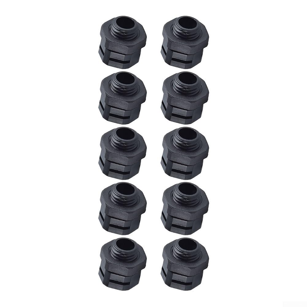 KiraKira 10pcs Plastic Breather M8-1.25 to M20-1.5 for Garden Lighting Fixture Dust Moisture Protection(M20-1.5)