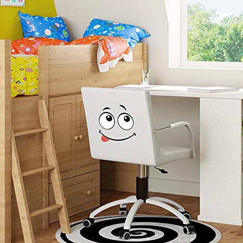 Nezyo 4 Blätter Mülltonnen Aufkleber Mülltonnenaufkleber Wetterfest Großes 21 x 30 cm Sticker für Mülltonne Karikatur Ausdrücke Mülleimer Aufkleber Augen und Mund für Kühlschrank Eimer Wand