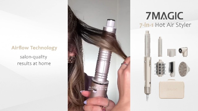 Amazon.com : 7MAGIC 7-in-1 Hot Air Styler, Hair Styler Dryer Brush