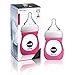 JOOVY Boob Glass Bottle and Sleeve, Pink, 5 Ounce