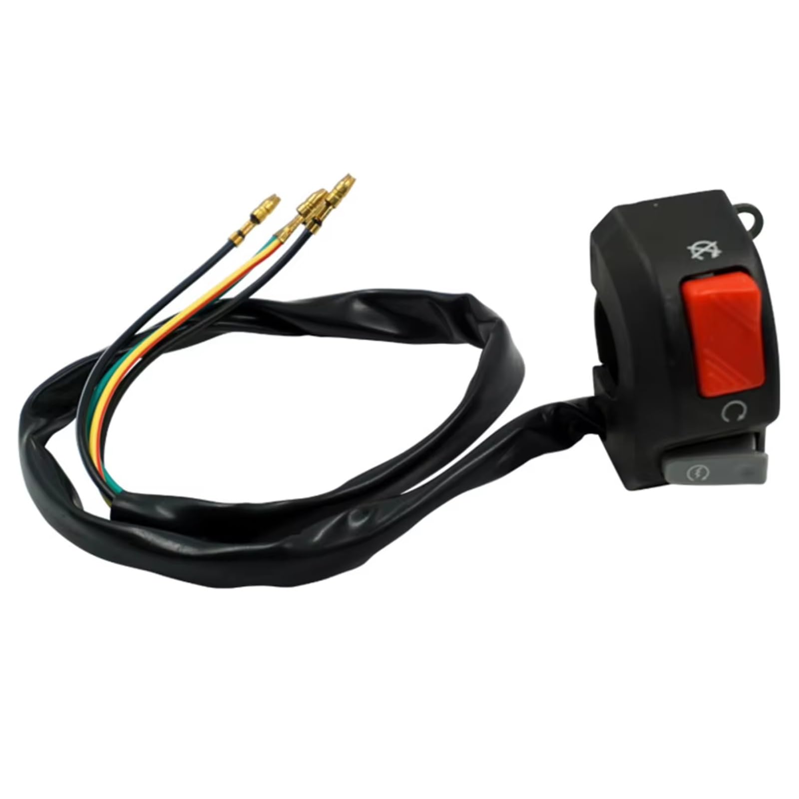 Universale 7/8 "Moto Interruttore Manubrio Controllo Nebbia Faro Corno Start Uccidi Pulsante ON OFF 12V Per ATV Scooter Motoslitta Comando Manubrio
