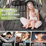 YOOHBERRYS Auto Matratze, 200 * 125cm SUV Auto Luftmatratze mit Luftpumpe, 2 Kissen, Rücksitz Luftmatratze Kissen, Verdickte Beflockung Aufblasbare Auto Bett Kofferraum für Camping