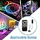 ARGB Controller mit Fernbedienung Binghe 5 V 3-Pin ARGB Controller RGB-Splitter RGB-Dimmer-Controller RGB-Beleuchtung anpassbar über Fernbedienung mit 14 Tasten, bunte Lichteffekte