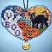 Love Halloween Beaded Counted Cross Stitch Charmed Ornaments Kit Mill Hill 2013 I Love MH163105
