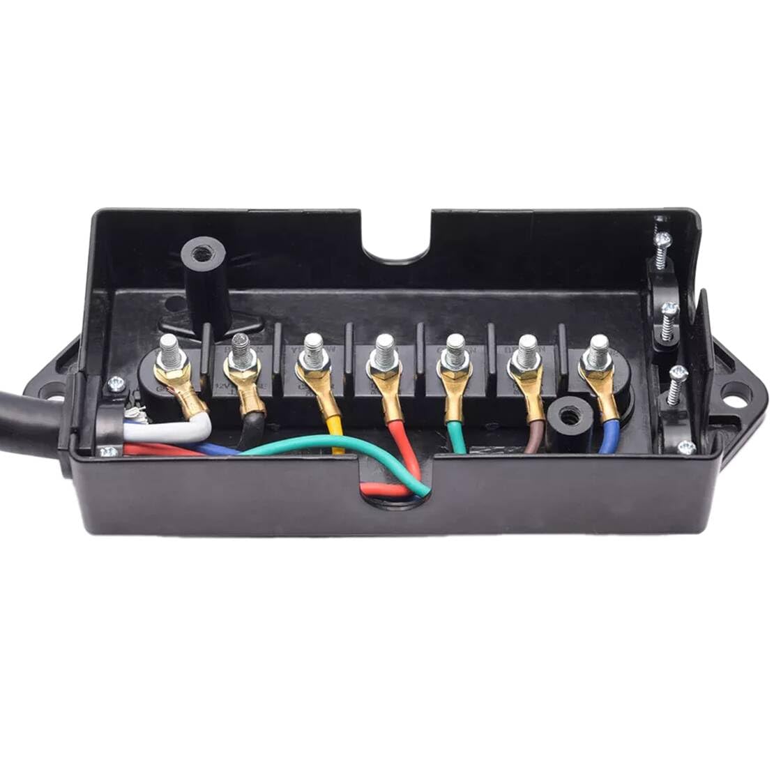Caja de conexiones de cable eléctrico de 7 vías compatible con coche, caravana, remolque, caravana