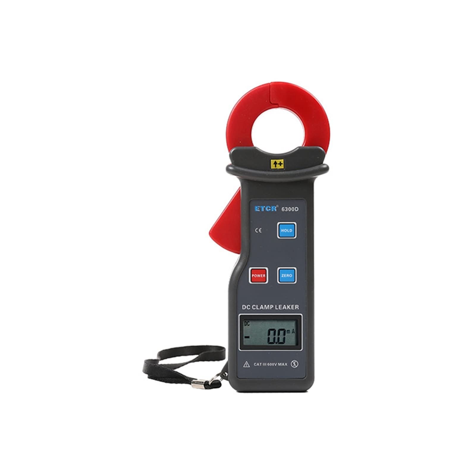 Pinza Amperimétrica, ETCR6300D DC Filtración/CORRIENTE CONTINUA Medidor de abrazadera de corriente de fuga 0.0 MA ~ 6.00A DC Medidor de resistencia a la tierra multímetro