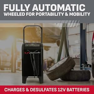 Schumacher Electric Wheeled 6A Car Battery Charger & Maintainer – SC1364 — photo 4 of 6
