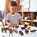 Peagrav Safari Animal Playset - Realistic Figurines, Wild Ranger, Adventure Station, African Jungle Animals for Kids