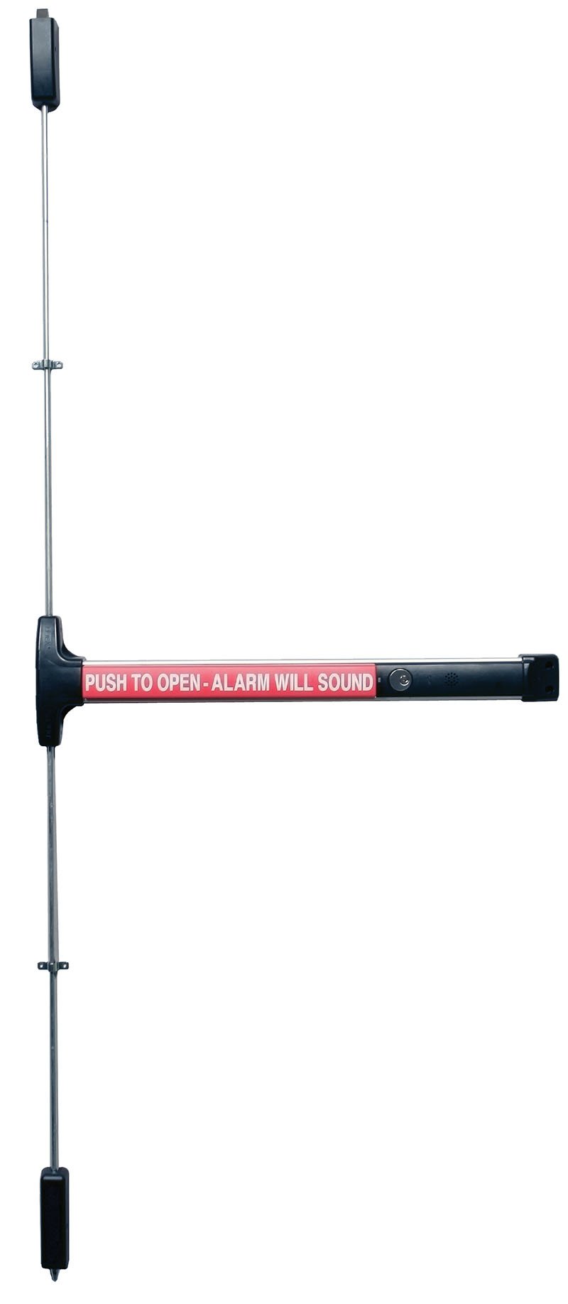 Detex V50 EB CD 628 96 36X84 V50 Surface Vertical Rod W/EB Cd 628 96 36X84, Satin Aluminum