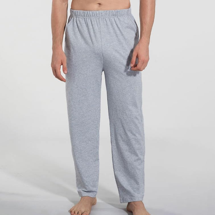 Sweatpants Men Summer Lightweight Loose Fit Plus Size Long Home Lounge Indoor Outdoor Trousers with Pocket2