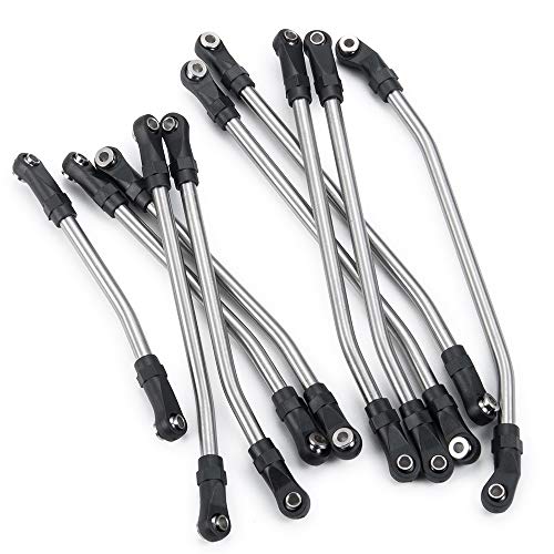 ZuoLan Stainless Steel Link Rod Linkage 313mm Wheelbase for Axial SCX10 II 90046 1/10 Crawler Car Upgrade Zubehör
