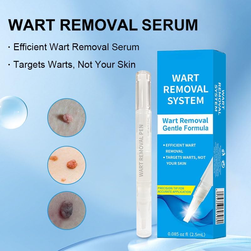 Skin Wart Removal for Face & Body - Mole and Wart Remover Serum, Fast Acting Removal for Plantar, Common & Flat Wart, Suitable for Sensitive Skin(0.085FL.OZ) - Image 3