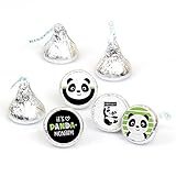 Big Dot of Happiness Party Like a Panda Bear - Baby Shower or Birthday Party Round Candy Sticker Favors - Labels Fit Chocolate Candy (1 Sheet of 108)