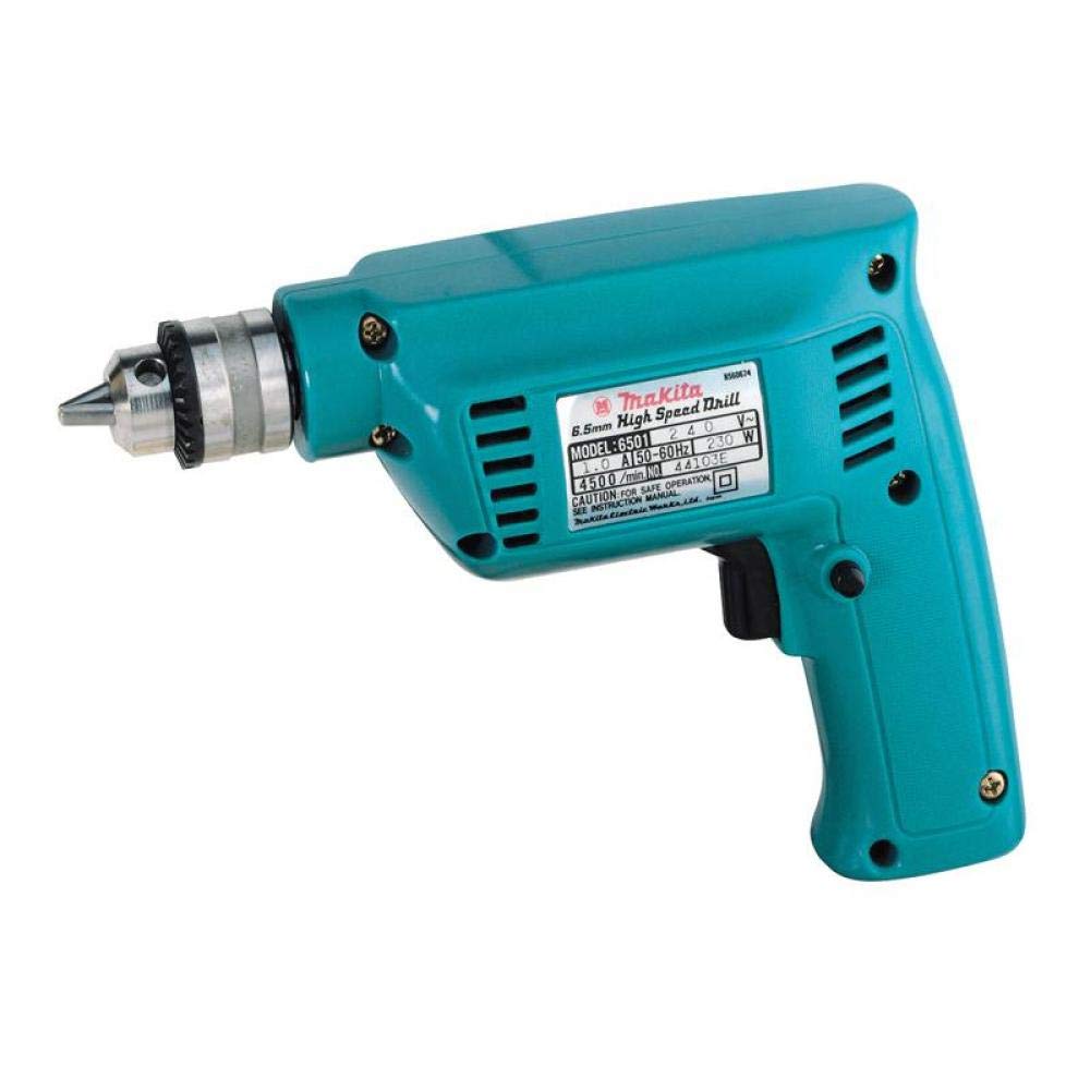 Makita 6501 Rotary Drill 0.5 to 6.5mm Keyed Chuck 110Volt