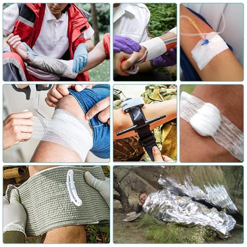 Erste Hilfe Set Outdoor Militär, 61 Stück First Aid Kit Military, Ifak Gefüllt, Emergency Kit, Survival Set für Outdoor-Camping, Jagd, Wandern, Zuhause, Auto, Klettern(Militärischem Grün)