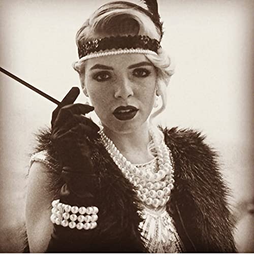 KOSMOS-LI Large Multi Layer Faux Pearl Strand Costume Jewelry Sets For Women2