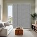 Chicology Adjustable Sliding Panels Cut to Length Vertical Blinds, Up to 80" W X 96" H, Nautical Grey (Privacy & Light Filtering)