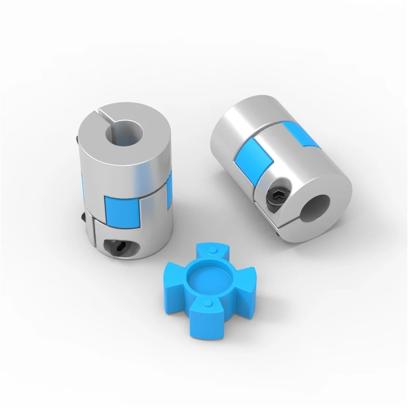 Coupleur à deux mâchoires XB D20L30A, connecteur de moteur à arbre flexible en aluminium, accouplements CNC 4 mm-10 mm, 1 pièce(4mm to 6.35mm)