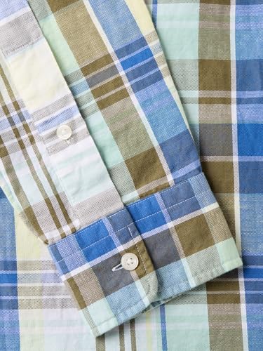 Image of Tommy Hilfiger Men's Long Sleeve Casual Linen Button Down Shirts in Regular Fit