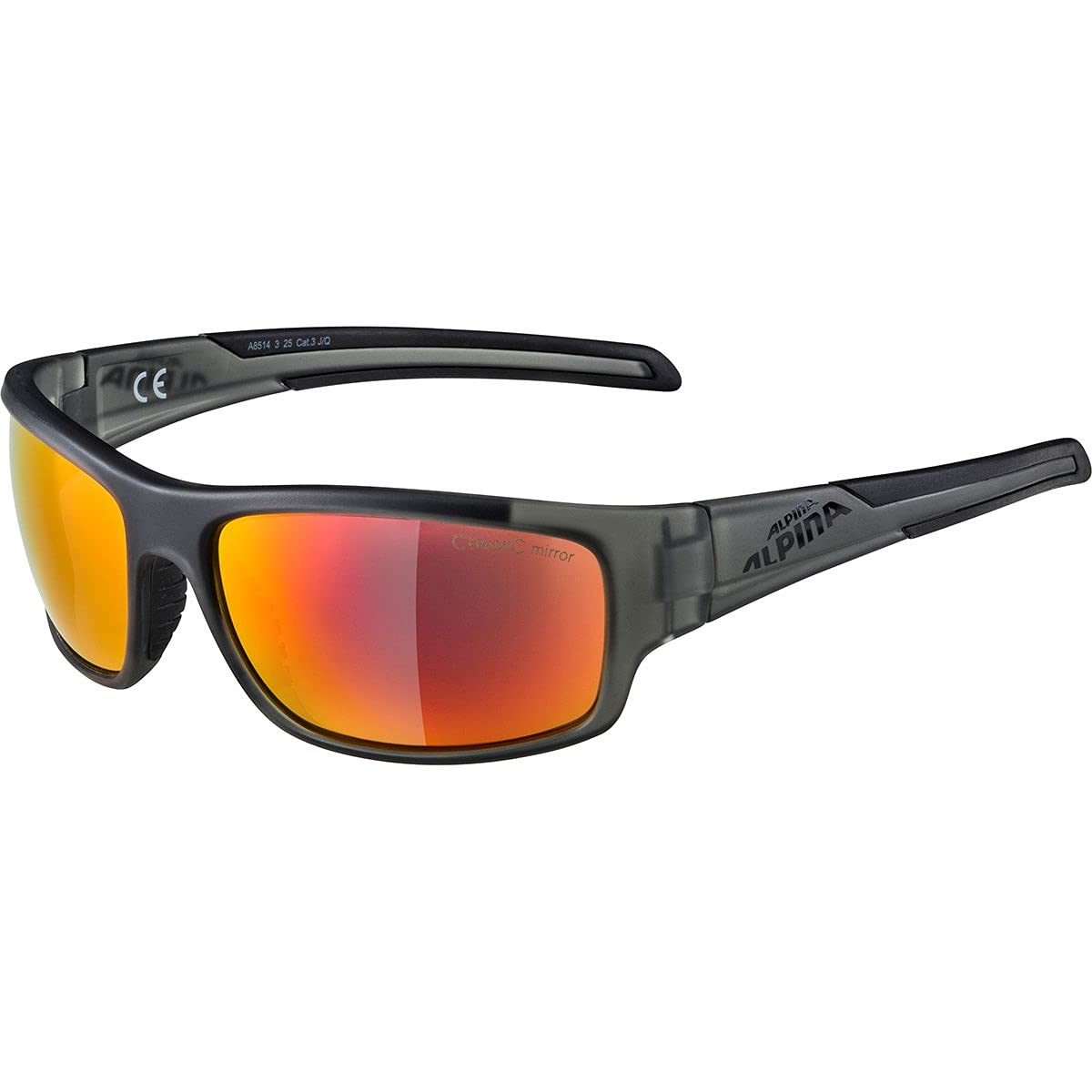 ALPINA TESTIDO - Gafas deportivas unisex para adultos, color negro y verde, talla única