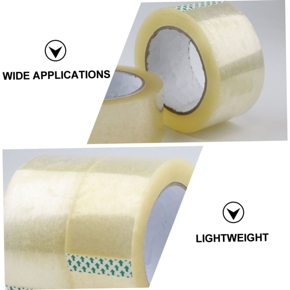 6 Rollen Breites Transparentes Klebeband aus Pet mit Starkem Halt und Schneller Klebkraft für Verpackungen zu Hause und Workshop