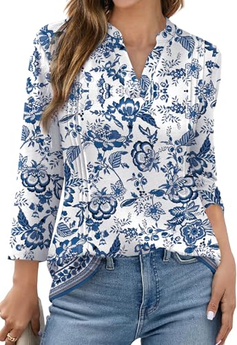 WIHOLL Fall Outfits for Womens Business Casual Boho Tops Long