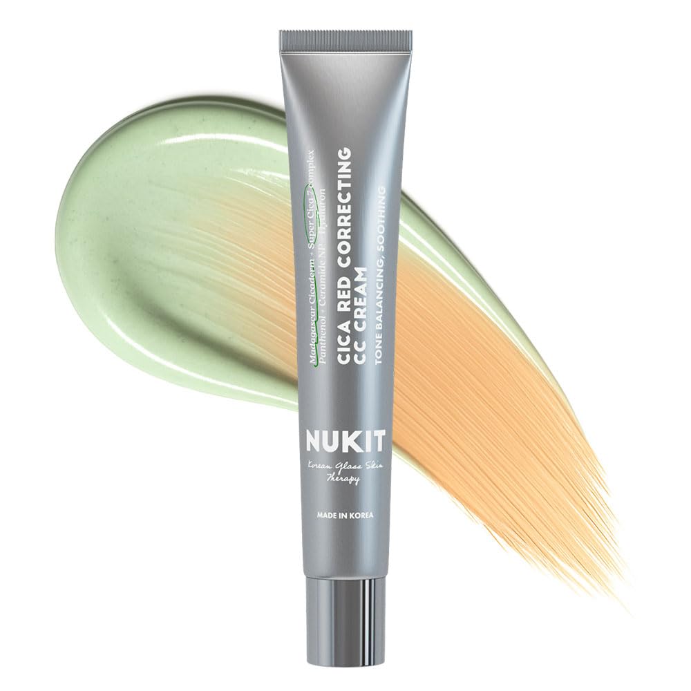 CC クリーム N Amazon.com: NUKIT Cica Red Correcting CC Cream – Green-to-Beige