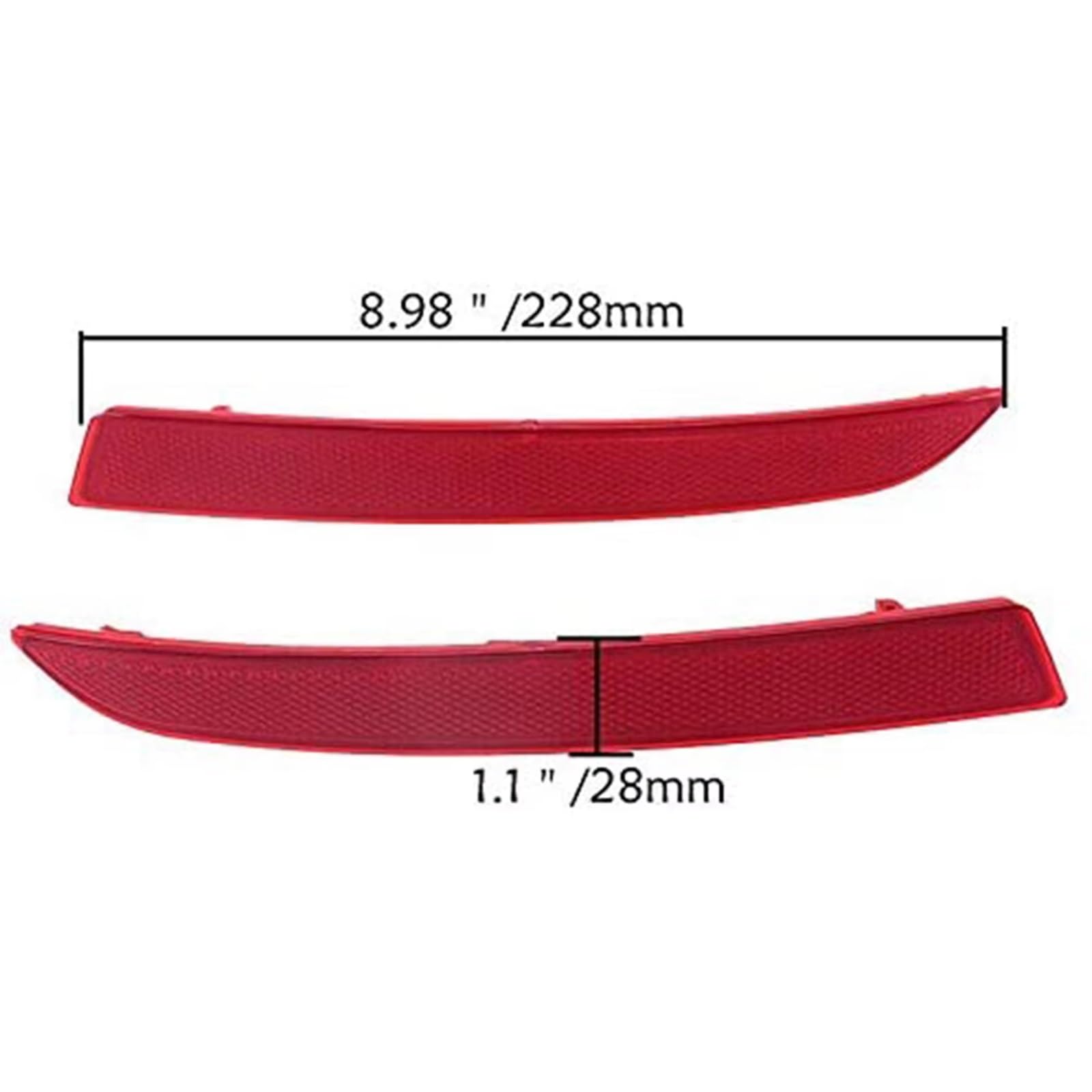 Coche Reflectores Trasero Compatible Con Para F10 F18 520D 520I 528I 535I 2013 2014 2015 2016 Lámpara De Advertencia De Ajuste Del Reflector Del Parachoques Trasero 63147318555