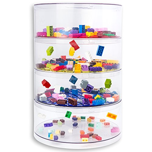 Blokpod Toy & Lego Storage Bin Organizer • Multipurpose Stackable Storage Solution • Large Capacity: 17