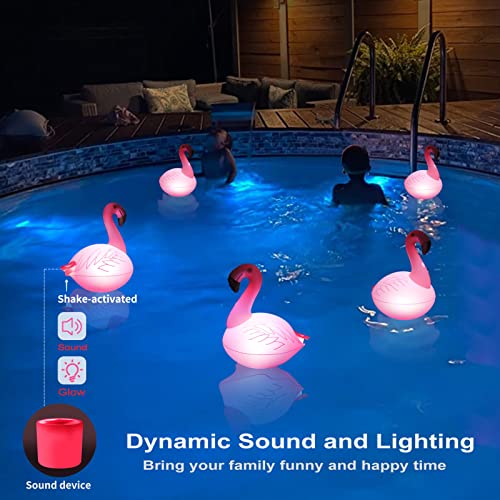 Rukars Solar Floating Lights With Flamingo Sound, Waterproof Floating Pool Lights That Float Led Glow Lights, Ct212Fs 0 #TOP1