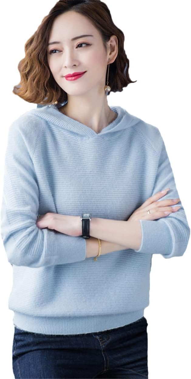 Suéter de cachemira con capucha para mujer ideal para días fríos