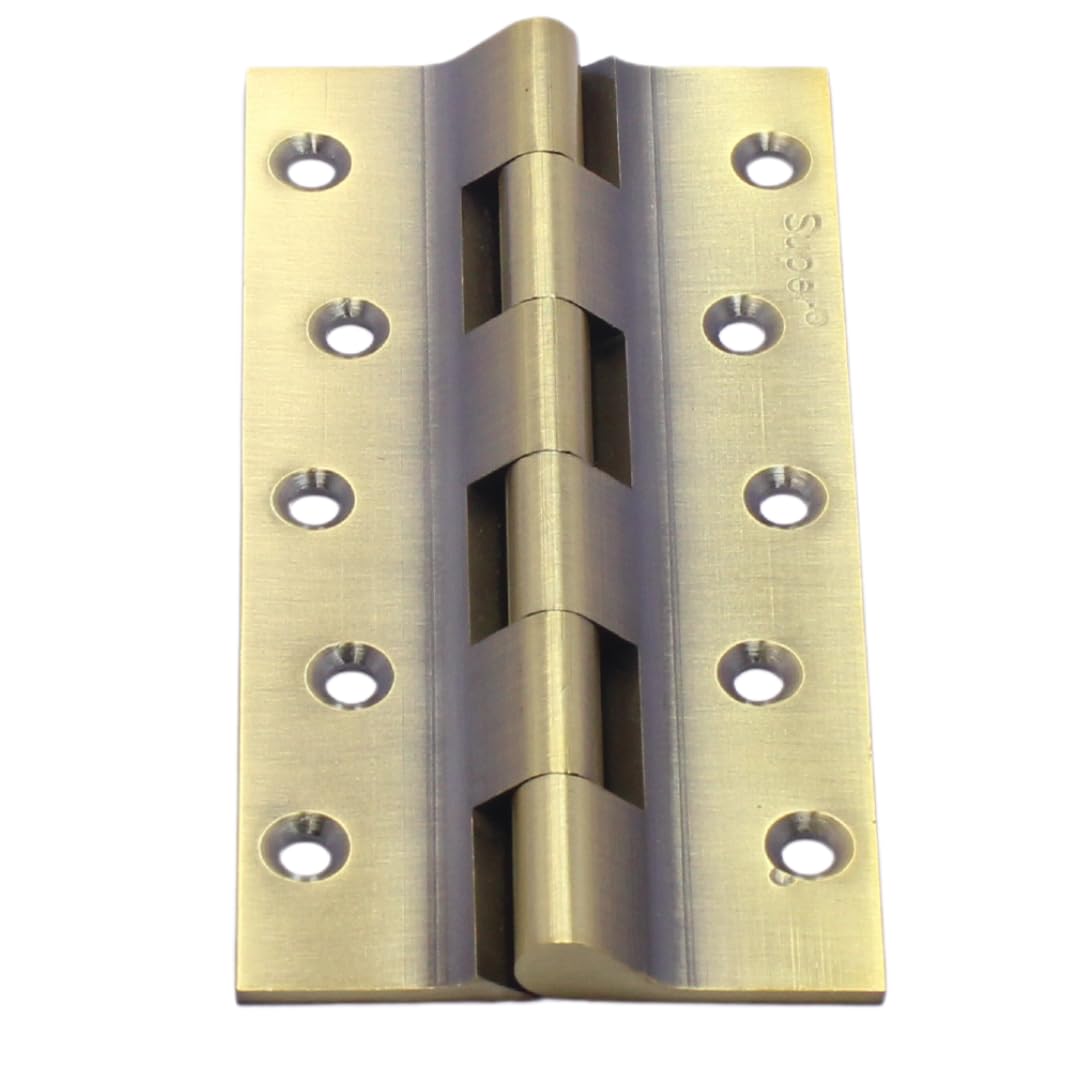Antique Brass Hinges - 6 Pack, Soft Close -4