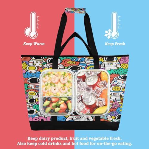 Sac isotherme repas chaud pour pique-nique et courses alimentaires - 4