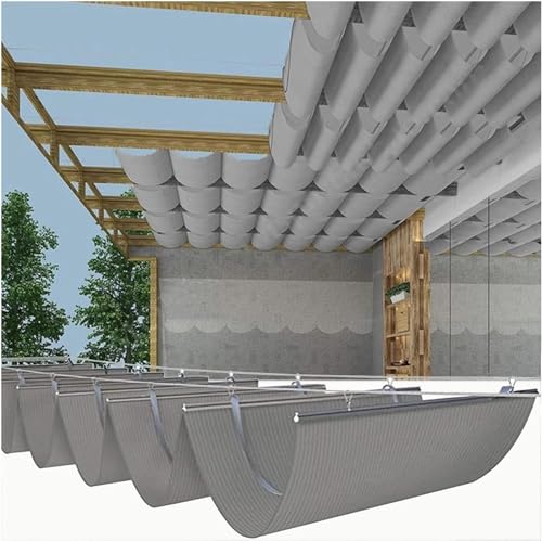 Voile d'ombrage rétractable ELzEy auvent de ventilation perméable et robuste - 2