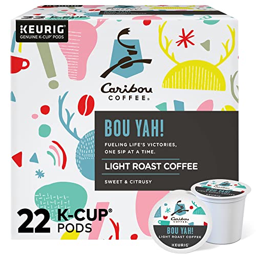 Caribou Coffee Bou-Yah, Keurig Single Serve K-Cup Pods, 22 Count -  Keurig Green Mountain, VC-a4-64963