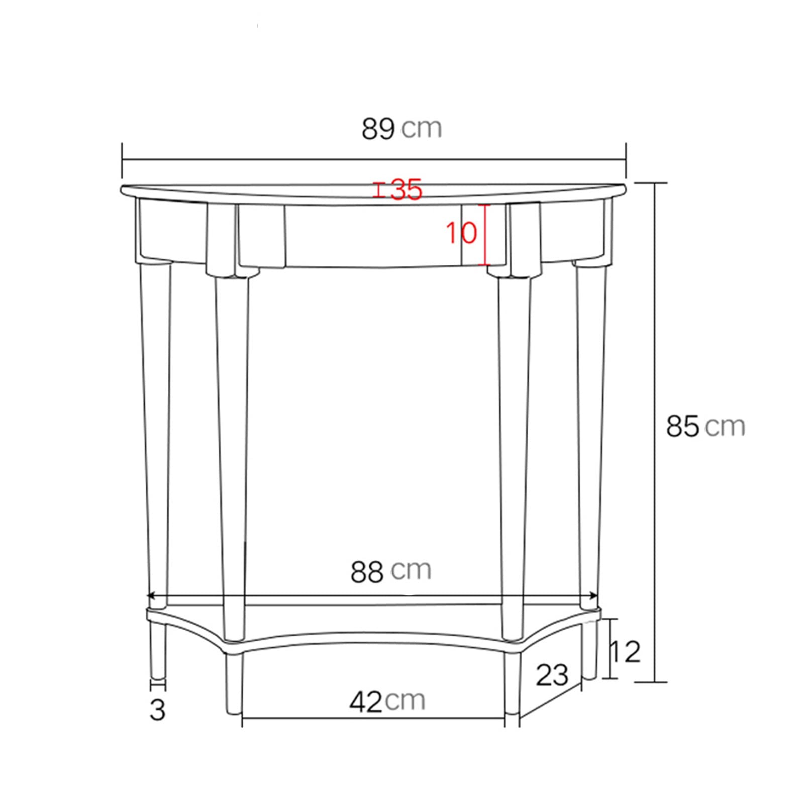 Amazon｜コンソールテーブル引き出し付き, 廊下玄関キャビネット