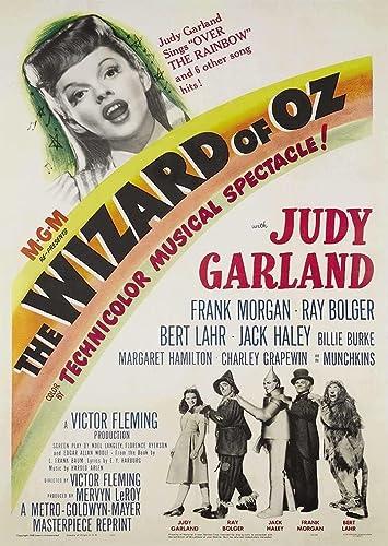 Vintage The Wizard Of OZ Judy Garland Movie Film Poster/Print/Picture A4/A3 (A4)