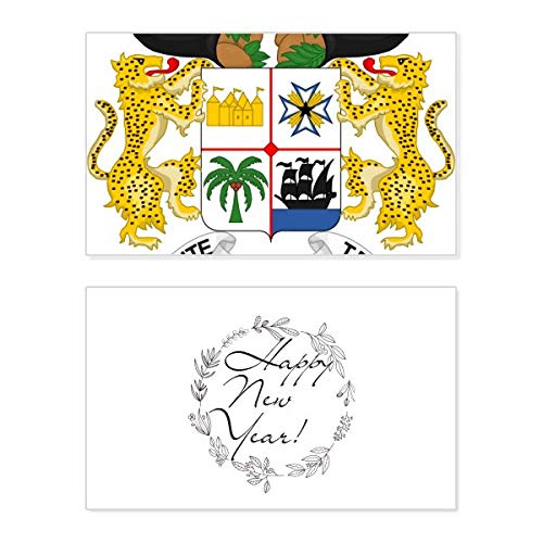 Tarjeta conmemorativa de Benín de alta calidad con escudo nacional y bendición