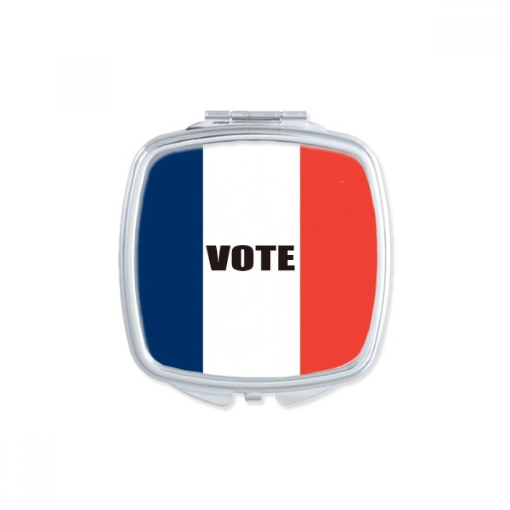 Miroir de poche France pour élection générale et maquillage nomade
