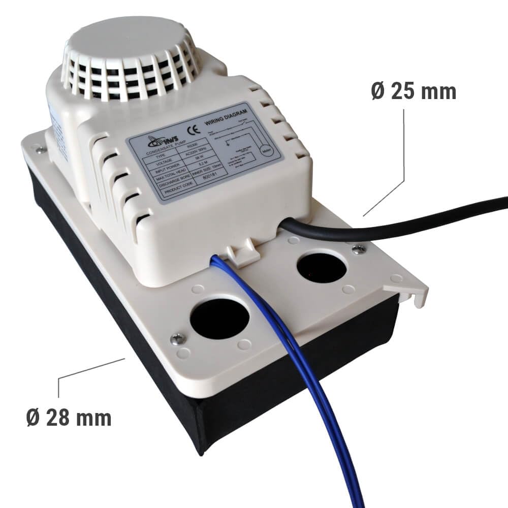 HWS RS300 Kondensatpumpe für Bautrockner, Luftentfeuchter, Klimageräte