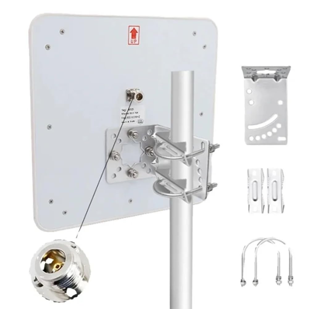 Antena RFID de 915 MHz con Soporte Metálico, Resistente Al Agua para Exteriores, Alta Ganancia de 9 DBi, IoT, Ultra Alta Frecuencia, Direccional, Conector N Hembra