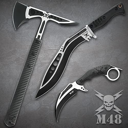 M48 Devastation Collection – Tactical Kukri, Karambit, and Tomahawk Set
