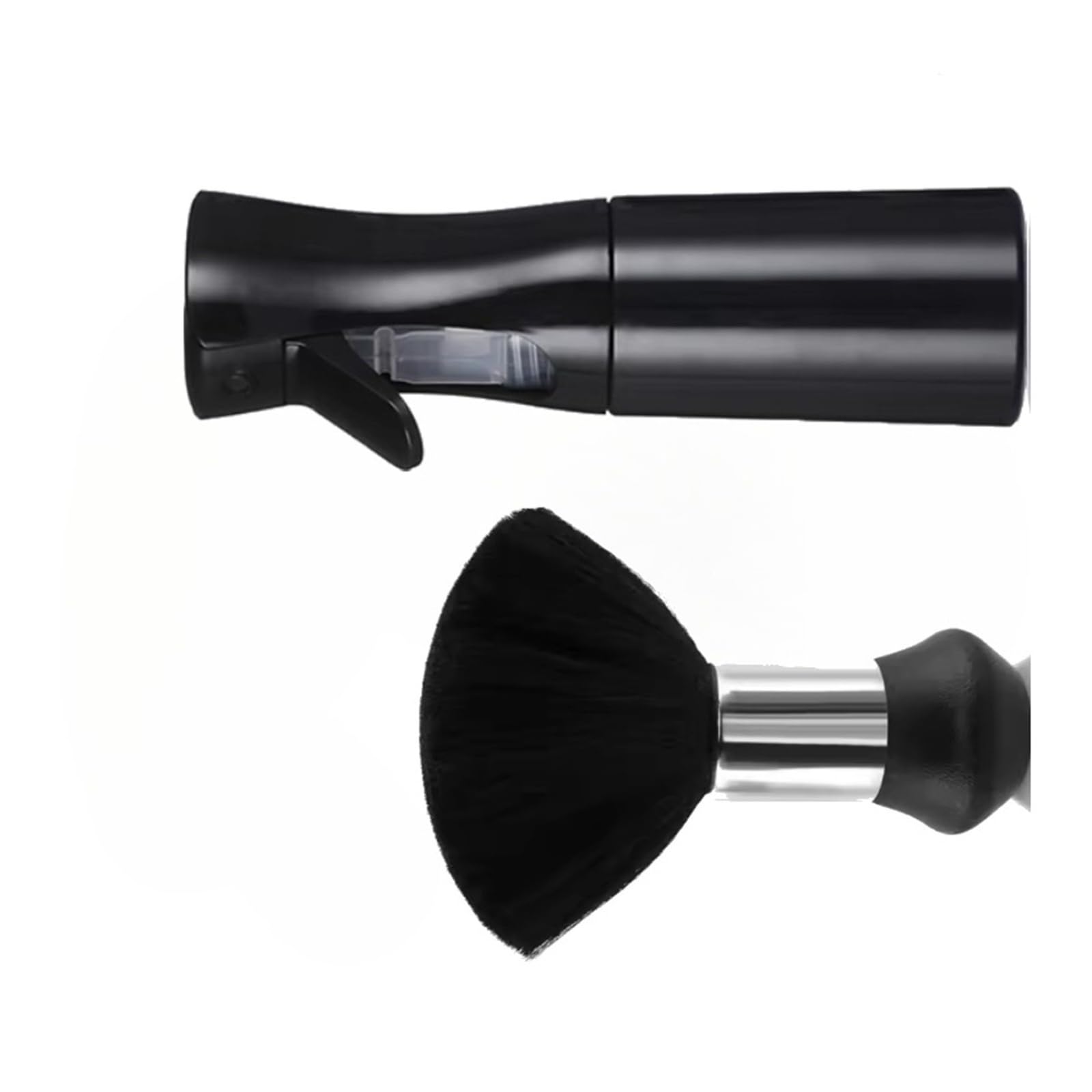 Kit De Coiffure De Barbier 2 Pièces, Ensemble De Brosses De Cou De Bouteille De Pulvérisation D'eau For Outils De Coiffure Et De Nettoyage De Coupe De Cheveux De Salon