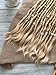 Natural Blonde Textured Human Hair Dreadlock Extensions 10 Strands Single ended Handmade Locs Soft Natural Hair Dreads 0,8-0,9 cm / 0.3
