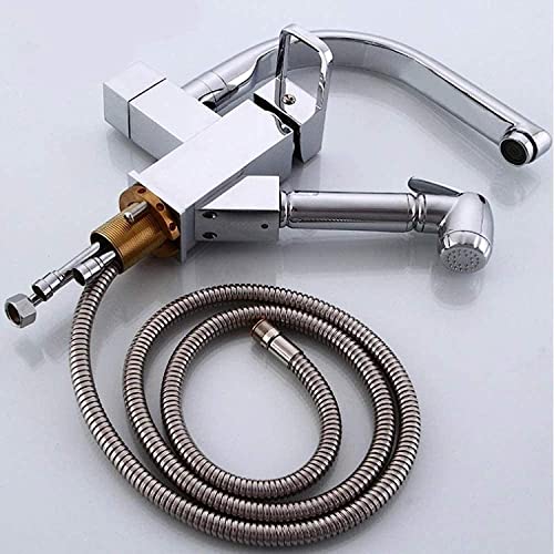 Robinet cuisine cuivre anti calcaire avec double buse pour évier propre - 3