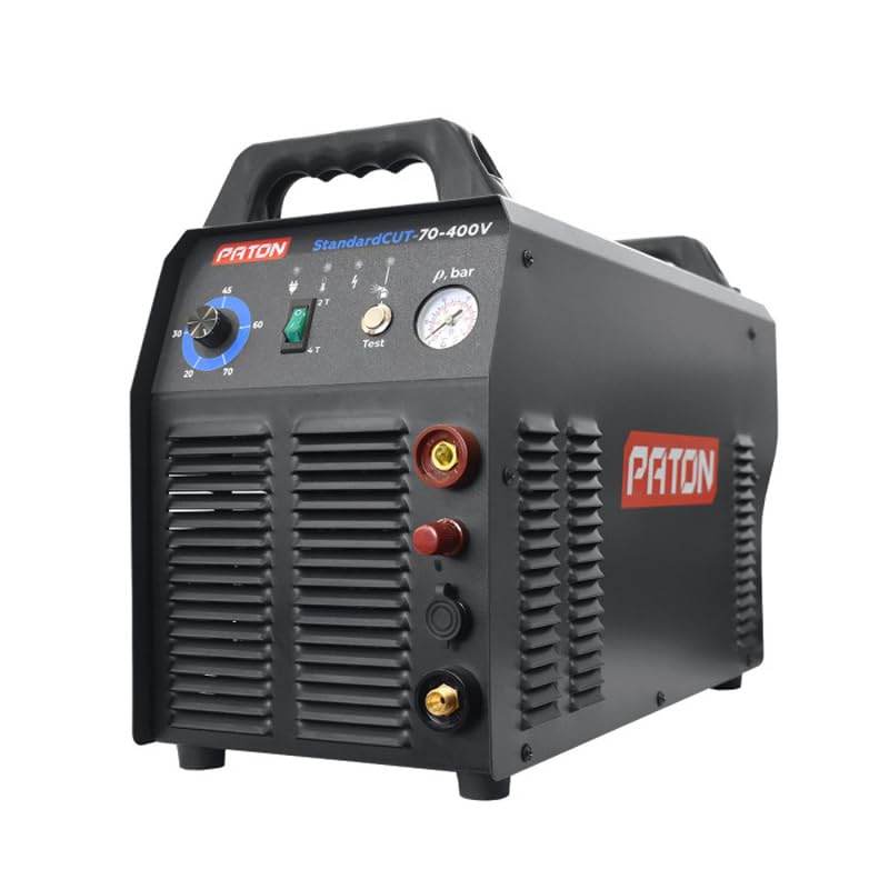 PATON StandardCUT-70 - Cortador de plasma de acero de 400 V 70 A, corte limpio hasta un máximo de 12 mm, equipo de corte portátil, contacto piloto de arco encendido